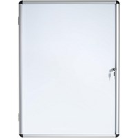 Bi-Office Enclore Magnetic Drywipe Display Case, 6xA4, Aluminium Frame