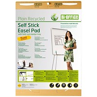 Bi-Office Earth Self Stick Flipchart Pad, Pack of 2