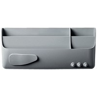 Bi-Office Smart Magnetic Storage Box, Grey