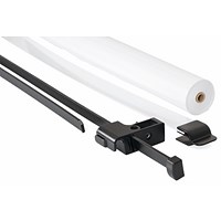 Bi-Office Earth Paper Roll Support, With Extensible Arms and Acrylic Ruler