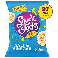 Snack a Jacks Salt and Vinegar Rice Cakes, 23g, Pack of 24