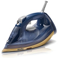 Breville Super Steam Iron, 2600W, Navy/Polished Brass