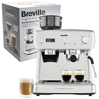 Breville Barista Max+ Bean To Cup Coffee Machine, Silver