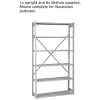 Bisley Shelving Extension Kit, W1000 x D300mm, Grey