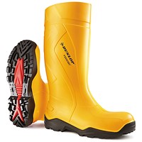 Dunlop Purofort+Full Safety Wellington Boots, Yellow, 11