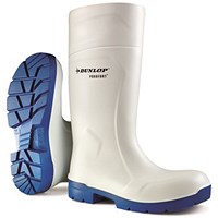 Dunlop Purofort Multigrip Safety Wellington Boots, White, 5