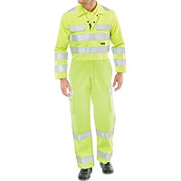 Beeswift Arc Flash Coverall, Saturn Yellow, 50