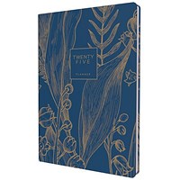 Collins Tara A5 Appointment Diary, Day Per Page, Navy Blue, 2025