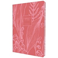 Collins Tara A5 Appointment Diary, Day Per Page, Red, 2025