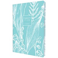 Collins Tara A5 Appointment Diary, Day Per Page, Teal, 2025