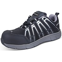 Beeswift S3 Non Metallic Trainers, Black & Grey, 6