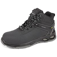 Beeswift Himley Composite Mid Cut TPU Tek S3S Safety Boots, Black and Grey, 2