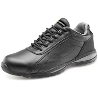 Beeswift Dual Density S1P Steel Toecap Trainers, Black & Grey, 6.5