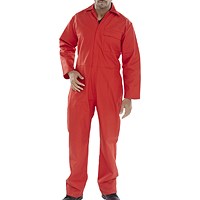 Beeswift Fire Retardant Boilersuit, Red, 38