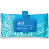 Carell Personal Care Wipes, Pack of 40