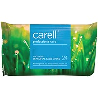 Carell Personal Care Wipes, Pack of 24