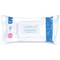 Clinell Contiplan 3-in-1 Continence Care Cloths, Pack of 25