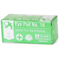 Click Medical No 16 Eye Pad, Pack of 10