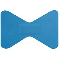 Hygioplast Detectable Fingertip Plasters, 60x40mm, Blue, Pack of 50