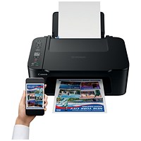 Canon PIXMA TS3750i A4 3-in-1 Wireless Colour Inkjet Printer, Black