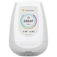 Nooku Fusion Indoor Air Quality Monitor, White
