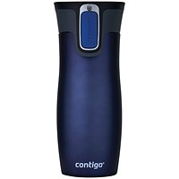 Conitgo West Loop Autoseal Travel Mug, 470ml, Blue