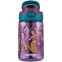 Contigo Easy Clean Autospout Bottle, 14oz/420ml, Purple Mermaids