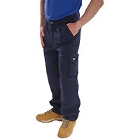 Beeswift Traders Newark Trousers, Navy Blue, 30