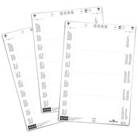 Durable Printable Insert Sheets for Ticket Holders, 150 x 67 mm, 80 Labels