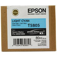 Epson T5805 Ink Cartridge Light Cyan C13T580500