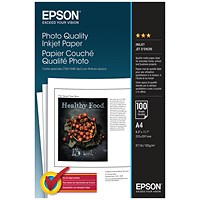 Epson A4 102gsm Photo Paper 100 Sheets - C13S041061