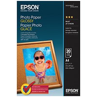 Epson A4 Glossy Photo Paper 20 Sheets - C13S042538