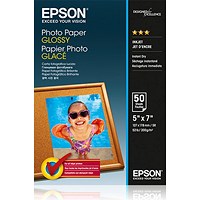 Epson Glossy Photo Paper 13 x 18cm 50 Sheets - C13S042545