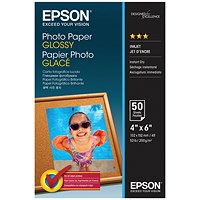 Epson Glossy Photo Paper 10 x 15cm 50 Sheets - C13S042547