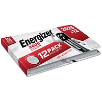 Energizer Lithium 2025 Coin Cell Batteries, Pack of 12