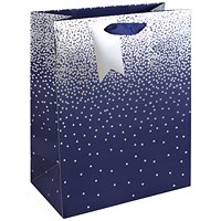 Eurowrap Gift Bag, Large, Navy Ombre, Pack of 6