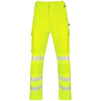 Envirowear Hi-Vis Trousers, Saturn Yellow, 30T