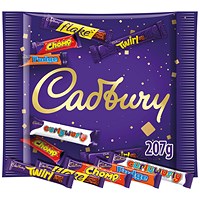 Cadbury Chocolate Treat Size Bars Bag - 207g