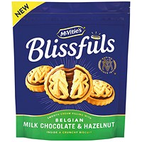 McVities Blissfuls Milk Chocolate and Hazelnut Biscuits