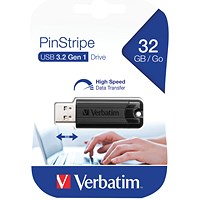 Verbatim Pinstripe USB 3.0 Flash Drive - 32GB