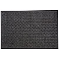 Doortex Indoor/Outdoor Use Anti-slip Base Ribmat, 800x1200mm, Charcoal