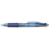 5 Star 4-Colour Ball Pen, Black Blue Red Green, Pack of 12