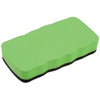 5 Star Drywipe Magnetic Eraser - Lime Green