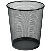 5 Star Mesh Waste Bin, Lightweight, Scratch Resistant, Black