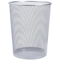 5 Star Mesh Waste Bin, Lightweight, Scratch Resistant, Silver