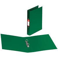 5 Star Ring Binder, A4, 2 O-Ring, PVC, 25mm Capacity, Green, Pack of 10