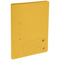 5 Star Transfer Files, 285gsm, Foolscap, Yellow, Pack of 50