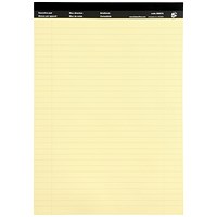 5 Star Executive Pad, A4, Ruled & Perforated Yellow Paper, 50 Sheets, Pack of 10