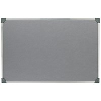 5 Star Noticeboard, Aluminium Trim, W900mmxH600mm, Grey