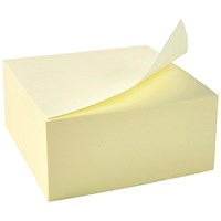 5 Star Sticky Notes Cube, 76x76mm, Yellow, 400 Notes per Cube